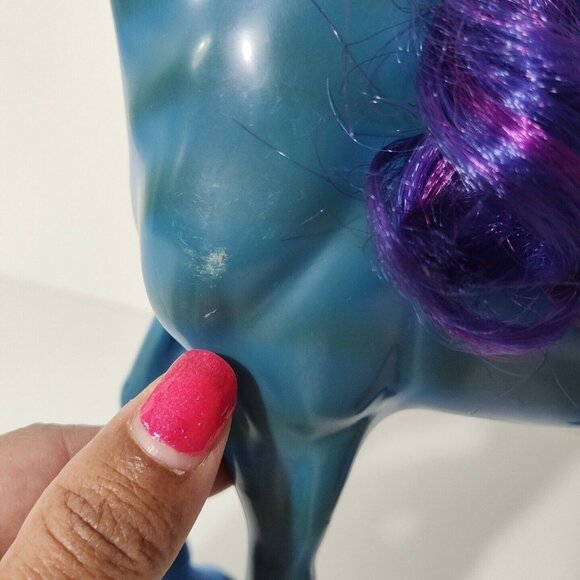 Monster High Headless Headmistress Bloodgood Blue Horse Nightmare Toy and Saddle - Picture 10 of 10